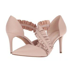 MICHAEL Michael Kors BELLA Ruffle Leather High-Heel Pumps
